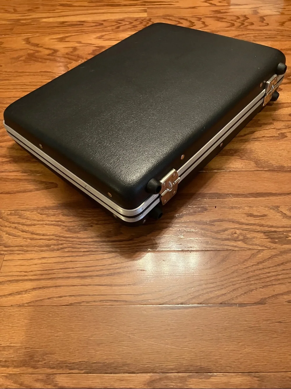 Vintage American Tourister Escort Hardshell Briefcase Black Case w Keys